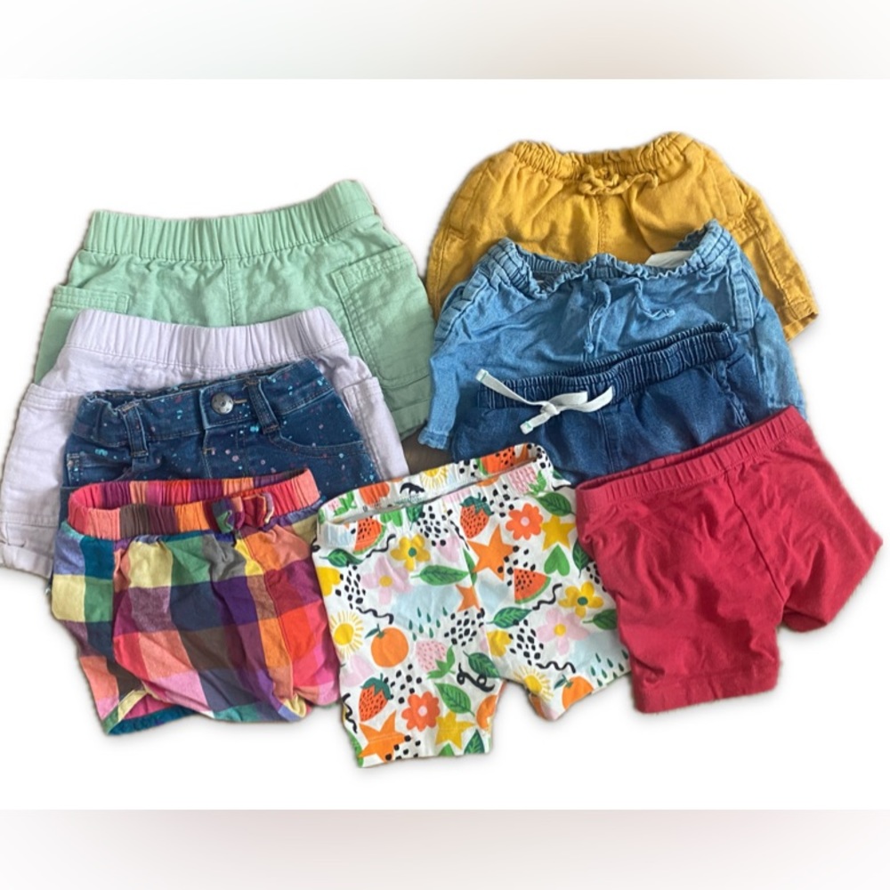 2T girls shorts bundle/lot - 9 pair - Old Navy, Cat & Jack, others, - VGUC